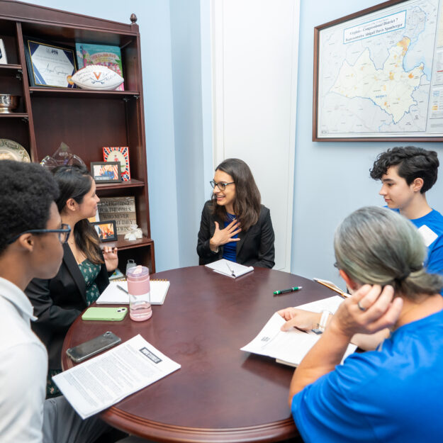 March For Our Lives activists lobby Congress members in support of the People's Response Act.