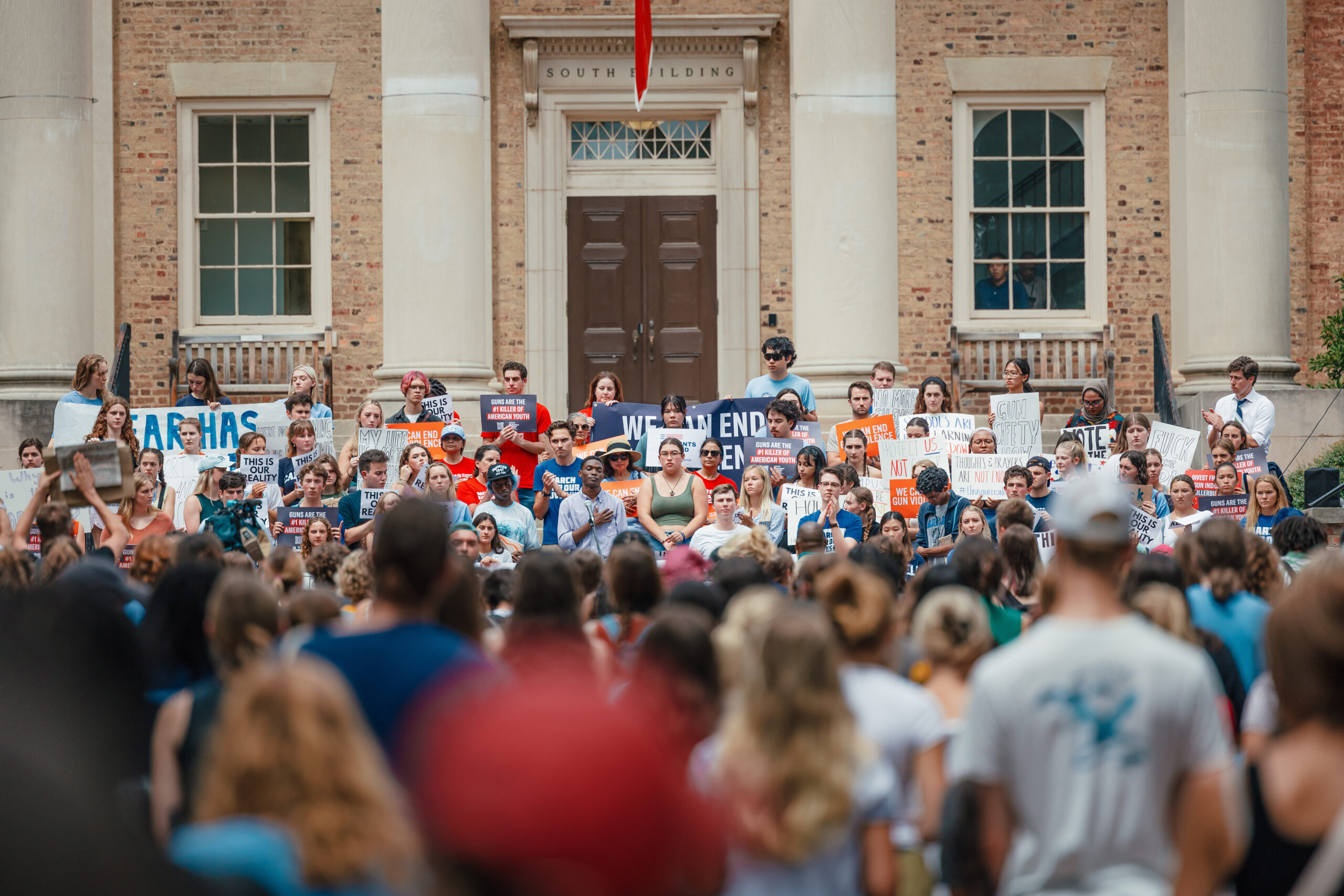 Students protest at the University of North Caroline Chapel Hill